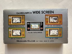 Nintendo Game & Watch-FIRE ATTACK- ID-29-Wide Screen-1982-Box-Pink Insert 