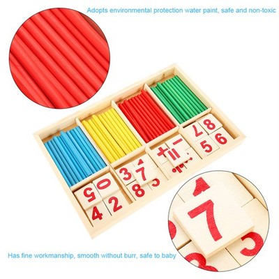 Kids Educational Wooden Toy Set Baby Children Preschool Math Learning Props SET