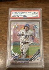 2019 Bowman -Chrome Prospects Wander Franco Mega Box Mojo Refractor Running (RC)