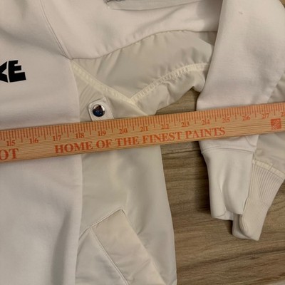 Nike x Sacai White Hoodie Mixed Material Utility Pocket CW2419-100