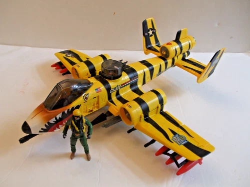 GI Joe 2002 Tiger Force Jet - Tiger Rat Vehicle - with Wild Bill Figure