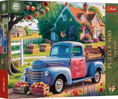 NEW TREFL Jigsaw Puzzle 500 Pieces Premium Quality Tea Time Farmer's Car
