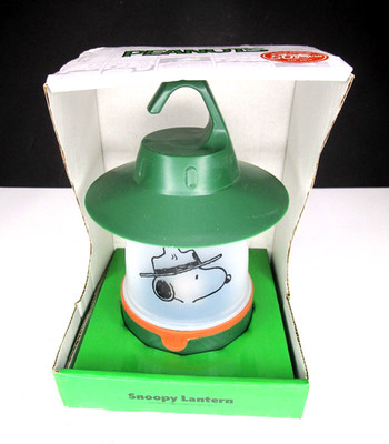 NEW~PEANUTS Eagle Scouts 50 Year Anniversary SNOOPY Lantern Green~WORKS!