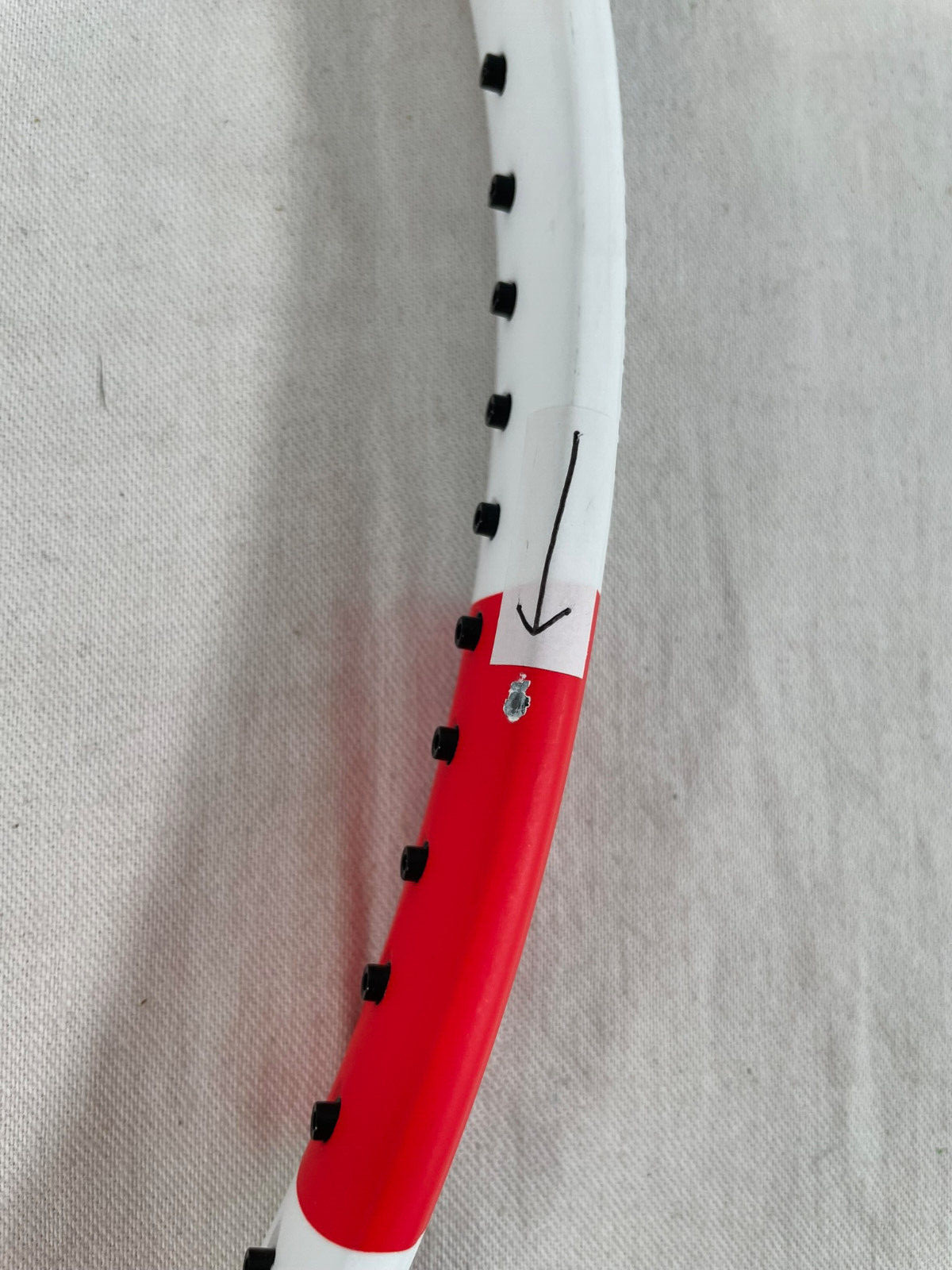 Babolat Pure Strike Evo 3rd Gen (paint chip) Tennis Racquet Grip Size 4_0/8