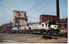 Lehigh Valley 628 Train in Bethlehem, PA, April 1972 Postcard