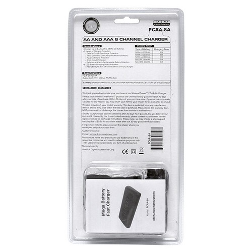 Replacement 8-PORT AA AAA Ni-Mh Ni-Cd ULTRA FAST RECHARGEABLE BATTERY CHARGER - Picture 9 of 9