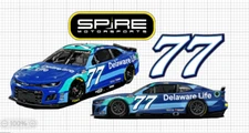 Carson Hocevar #77 4 PC HQ Waterproof Decal Sticker Set