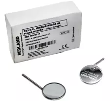 Redland Dental Cone Socket Autoclavable Metal mouth Mirror Size#5 12/Box