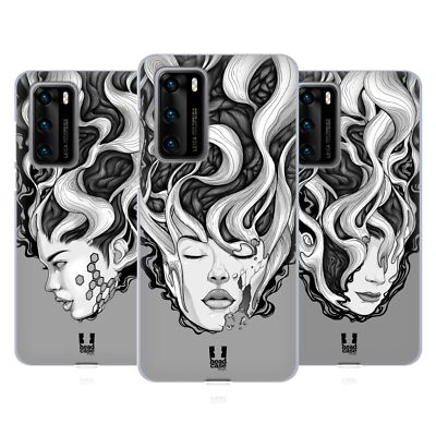 HEAD CASE DESIGNS SURREAL PORTRAITS SOFT GEL CASE FOR HUAWEI PHONES 4