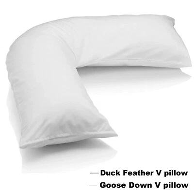 HOME SWEET HOME V Shaped Pillow Duck / Goose for Body Support Pregnancy Maternity Nursing & Back