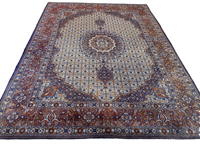 Oriental carpet first class moud hand knotted pure new wool 300x200 with silk
