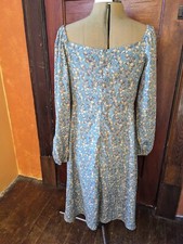 Shein Women's WYWH Puff Long Sleeve Dress Floral Print Large