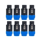 8 pcs NL8FC 8 Pole Locking High-Load Speakon Connector Replacement for Neutrik