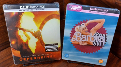 Oppenheimer + Barbie 4K Steelbooks-EU IMPORT-NEW (Sealed) - Free Box SHIPPING!