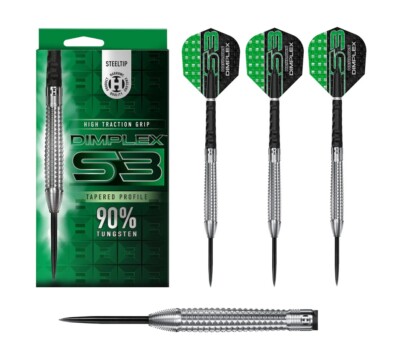 Harrows Darts - Dimplex S3 Tapered 90% Tungsten (Steeldart) NEU