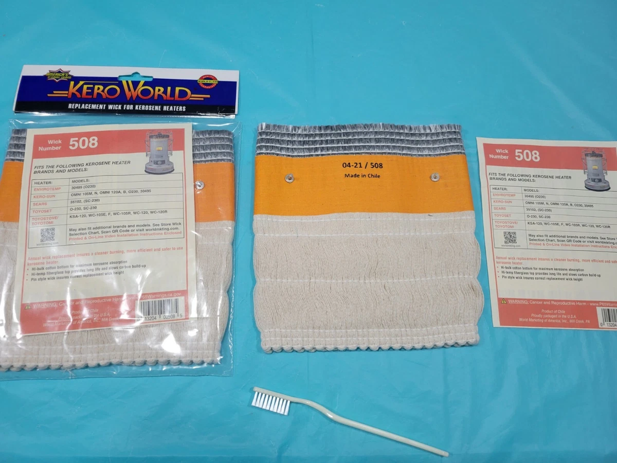 KEROSUN OMNI 230,30495,120A,120B,O-230 KEROSENE HEATER WiCK /CLEAN BRUSH u0026  GUIDE 13204005085 | eBay