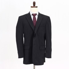 Jos. A. Bank 43L Gray Sport Coat Blazer Jacket Solid 2B Wool