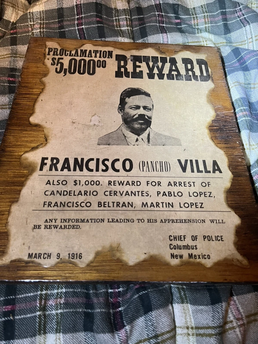 Pancho Villa Wanted Poster