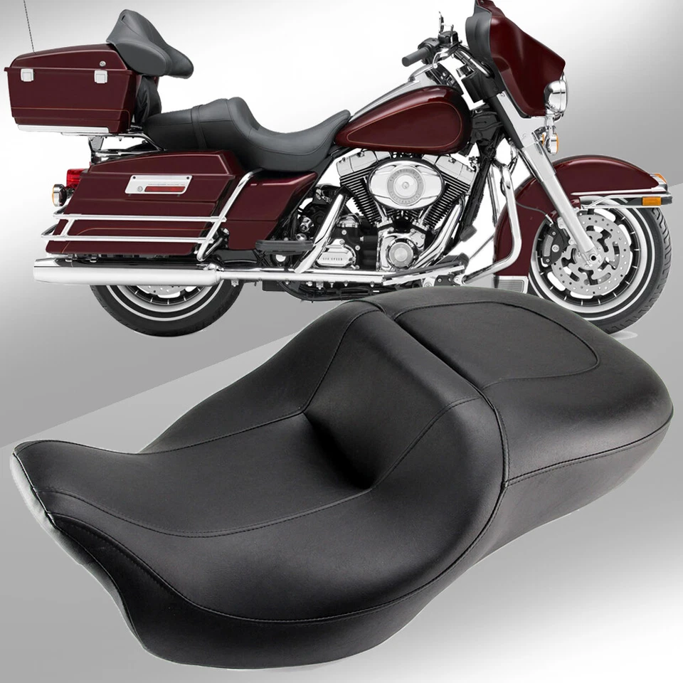 Rider and Driver Passenger 2-Up Seat For Harley Touring Electra Glide 2008-2021 - Image 2 of 4