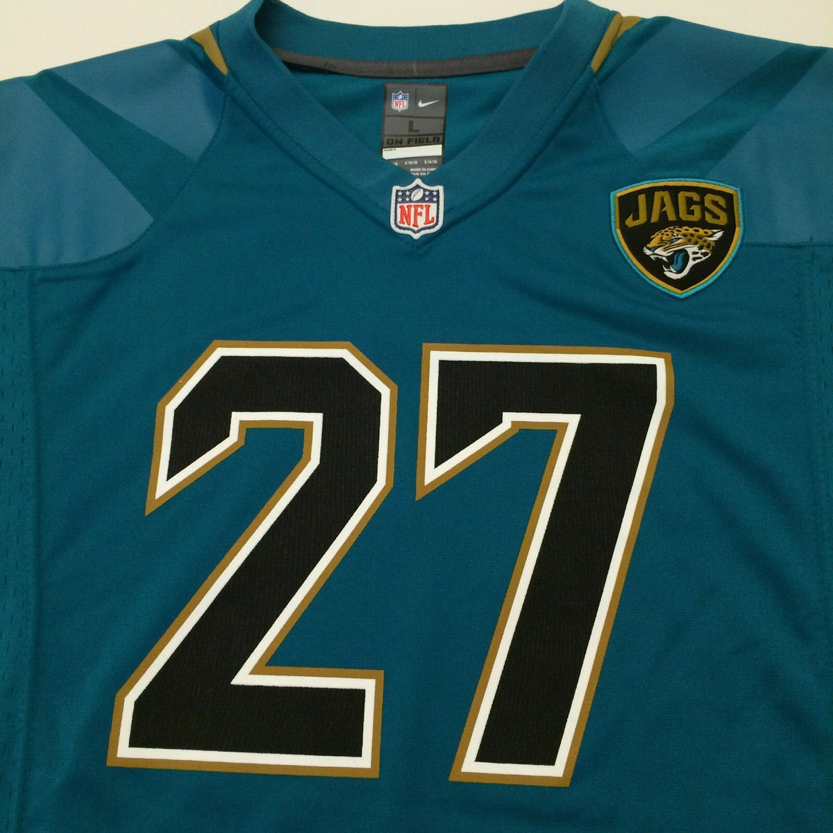 Nike NFL Jacksonville Jaguars Fournette Football Jersey #27 Teal