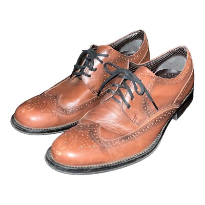 Mens Dockers Wycliff Tan Wing Tip Dress Shoes Brown Size 10 M 90 28722 Preppy