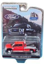 1:64 GreenLight 2020 Ford F-450 Super Duty Red Wrecker Truck Exclusive
