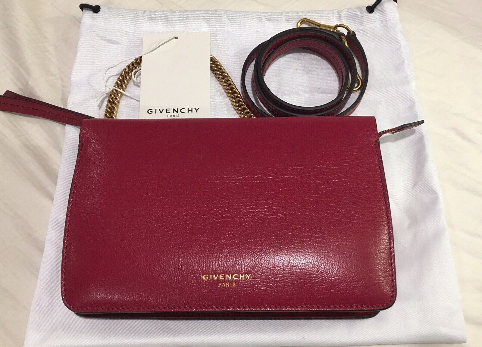 GIVENCHY Cross3 Leather & Suede Shoulder CrossBody Bag MSRP $1190 100%  AUTHENTIC