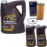 MotoröL Set Mannol Energy Formula 5W-40 7 Liter + ÖLfilter FüR Mercedes C-Klasse