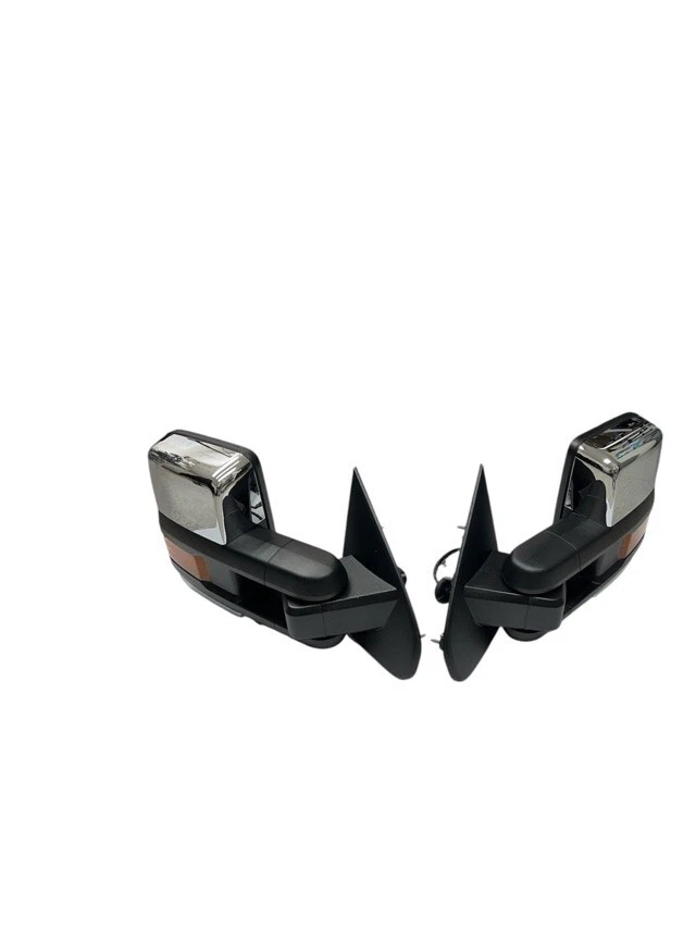 Genuine GM Chevrolet Silverado GMC Sierra Towing Mirrors Set 23372181 CHROME - Image 2 of 4