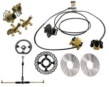 ATV Go Kart Front 3 Stud Wheel Hub Spindle Steering Wheel Brake Assembly Kit