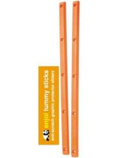 Enjoi Tummy Sticks Skateboard Rails + Mounting Hardware - Orange