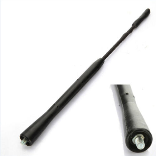 1x Black 9 Inch Car Roof Mast Stereo Radio FM AM Amplified Booster Antenna Tool - Afbeelding 1 van 10