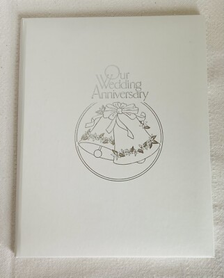 Vintage 1980 C.R. Gibson Our Wedding Anniversary Keepsake Album