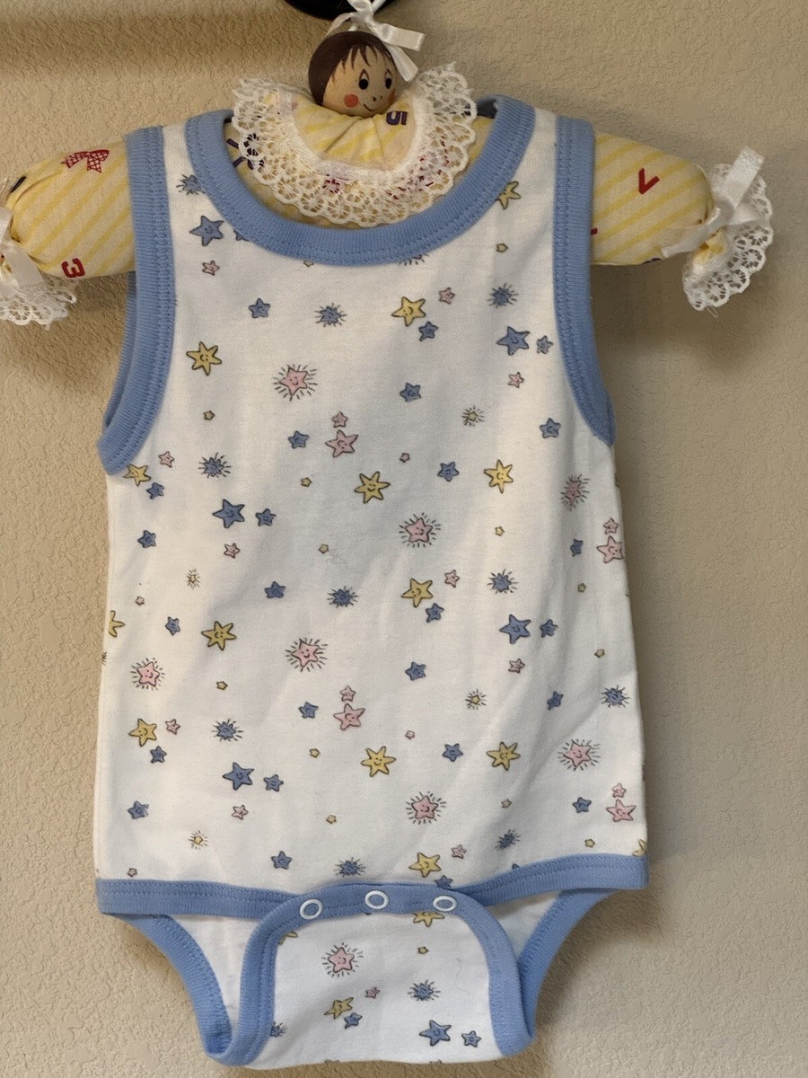 NWT JCPenney Newborn One piece Stars Size 12-19 Lbs