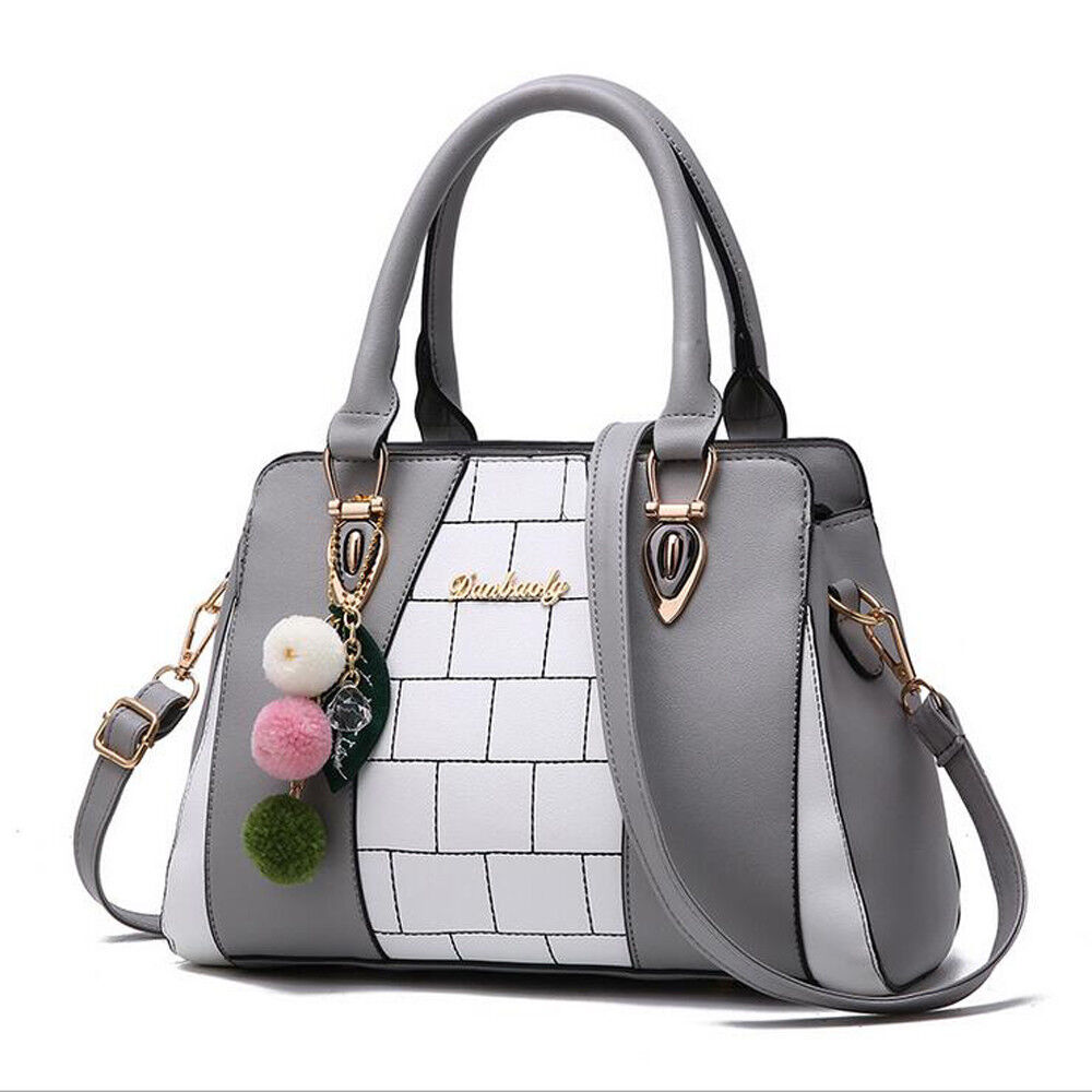 Women's PU Leather Bag Purse Shoulder Handbags Tote Messenger Satchel ...