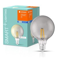 Led Filament Smart+ Globe G125 6W E27 Rauchglas Warmweiß Dimmbar Alexa Bluetooth