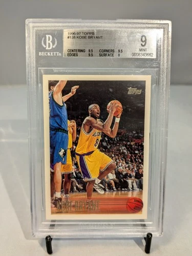 1996-97 Topps Kobe Bryant Rookie RC #138 BGS 9