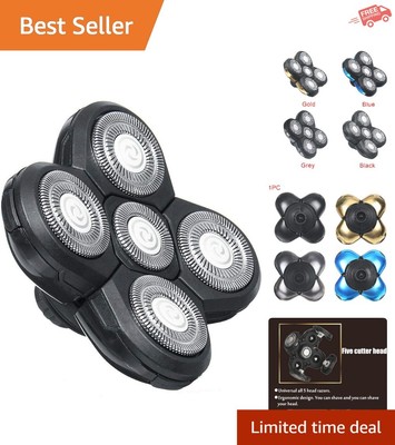 Efficient 5 Head Replacement Blades for Electric Razors - Waterproof Design