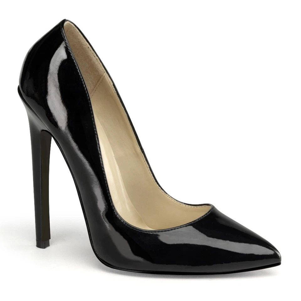 Sale SEXY-20 Pleaser Stilettoabsatz High-Heels Damen Pumps schwarz Lack Größe 43 - Bild 1 von 1