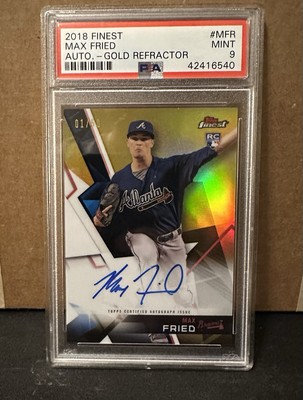 2018 Topps Finest Refractor Max Fried 1st ON PRINT 1/50 RC Rookie 