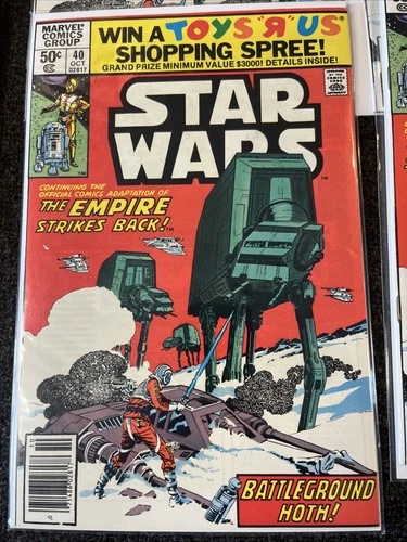Oct 1981 Marvel Comics Star Wars #40 Darth Vader, Empire Strikes Back Lot Of 10
