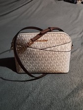 Michael Kors Jet Set Medium Crossbody Leather Handbag - Brown