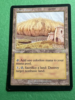 **Dust Bowl**  Mercadian Masques,  MTG: Magic the Gathering,  Moderate Play (MP)