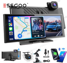 10,2'' Dash Cam Wireless Apple CarPlay Android Auto Autoradio DVR Rückfahrkamera