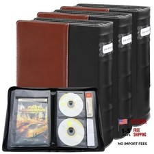 CD DVD Storage Binder 3 Pack, Holds 168 Discs and 84 Booklets with Tag 3 Packs