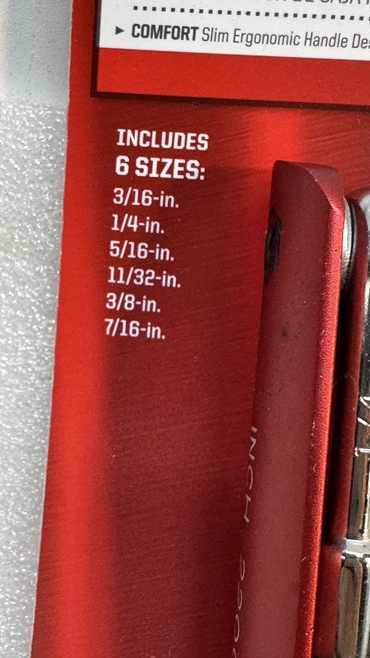 Craftsman Folding Nut Driver SAE 6 Sizes in 1 Tool 22009 Magnetic Retention New - Image 3 of 4