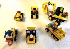 Lego construction sets 6565 (3), 6474, 6470, 6437, 6 minifigs, 6 manuals