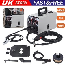 220V 3 IN 1 MIG Welder Gasless/Gas 270A Inverter ARC-MIG TIG Welding Machine UK