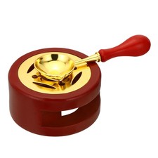 Wax Seal Warmer with Melting Spoon,for Wax Sealing Stamp Red, 1.46 x 2.95" 