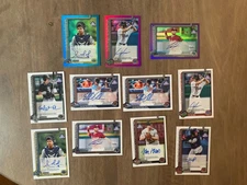 2025 Topps Pro Debut 10 Card Auto Lot Yankees Brewers Rangers Orioles & More
